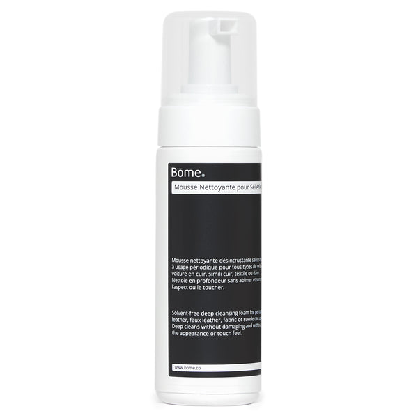 Mousse nettoyante désincrustante Bōme pour sellerie voiture
